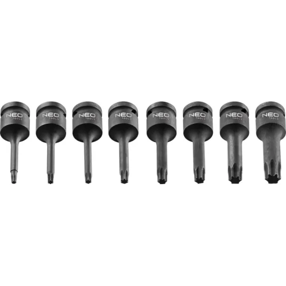 Dugókulcs készlet Neo 08-712 impact torx 1/2" 8 részes