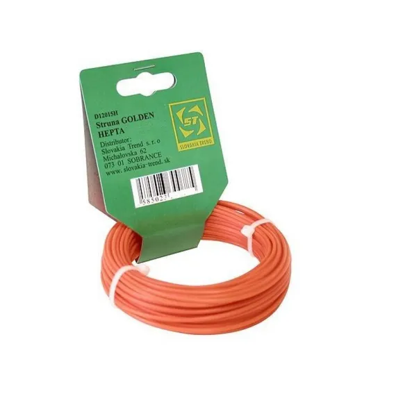 Damil fűszegélynyíróhoz golden economy 1,6 mm 15 m hex piros