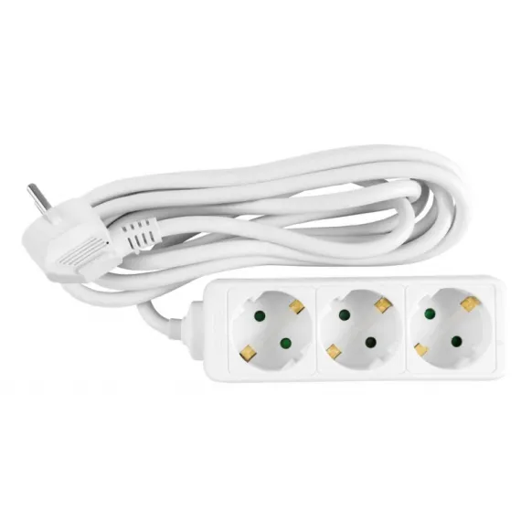 Elosztó 3-as, 3 m kábellel Praktik 3x1,5mm2/ p119