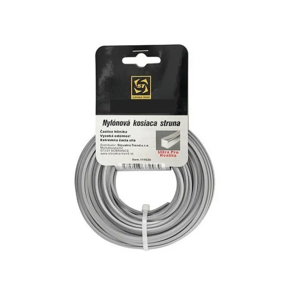 Damil fűszegélynyíróhoz alulon adq 2,7 mm 15 m szögletes