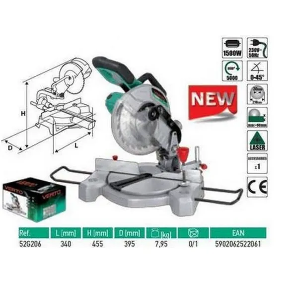 Gérvágógép Verto 52g206 1500w lézeres