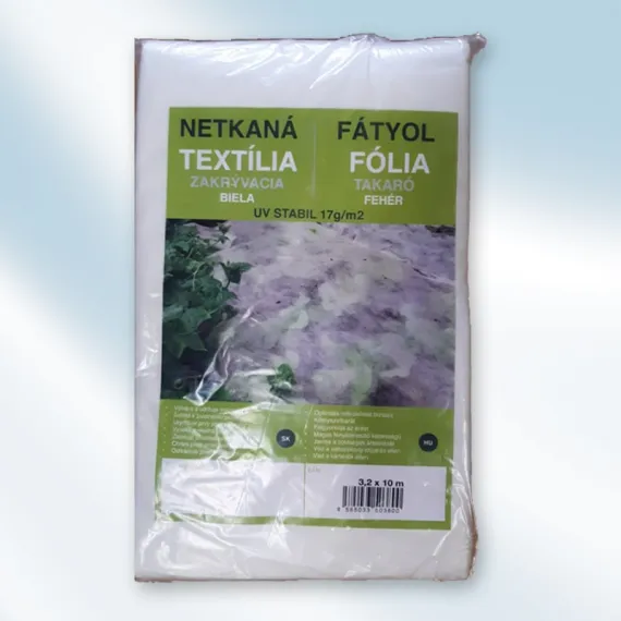 Fátyolfólia fehér 3,2 x 10 m uv stabil 17g/m2
