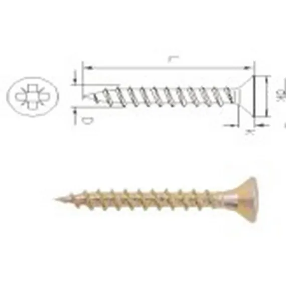 Forgácslapcsavar 3.0x 18 tuf/1000 db