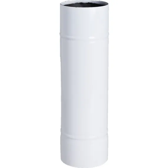 Füstcső hazai 118/40 cm fehér
