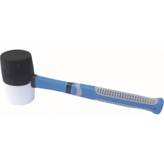 Gumikalapács 60 mm /fekete-fehér/ soft nyéllel