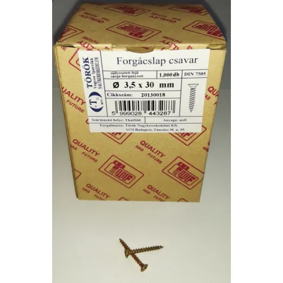 Forgácslapcsavar 3.5x 30 tuf/1000 db