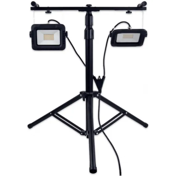 Fényvető led szerelő állványos 2x30 w tracon