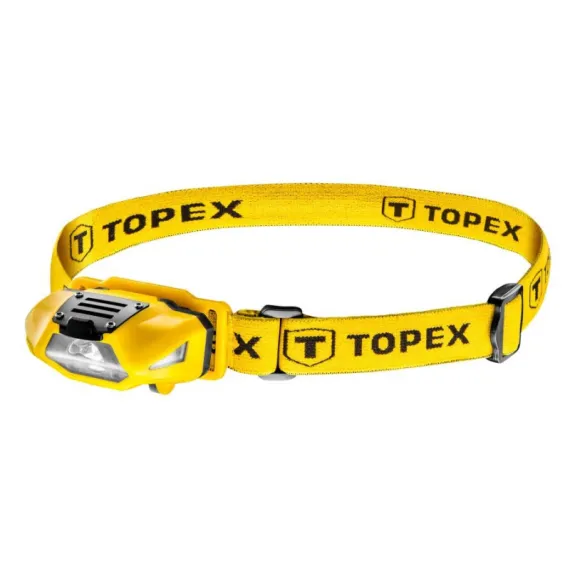 Fejlámpa Topex 94w390 100 lumen, fehér-piros, 1xaa