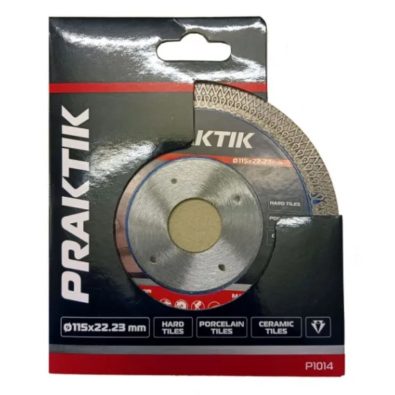 Gyémántvágó kemény csempéhez, Praktik - 115mm/ p1014
