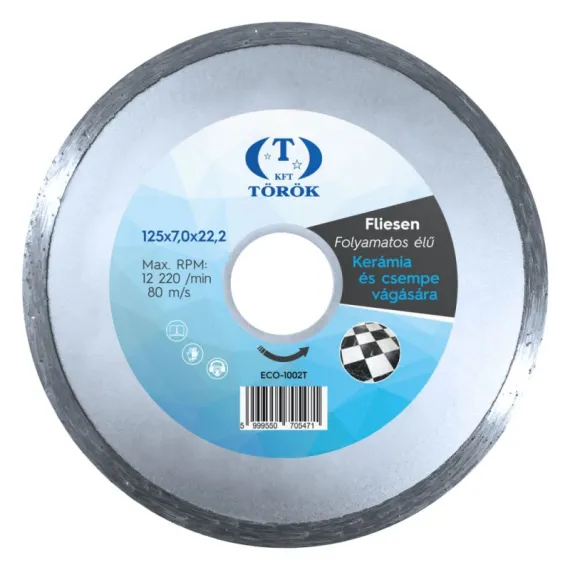 Gyémántvágó 125 mm folyamatos élű forcut