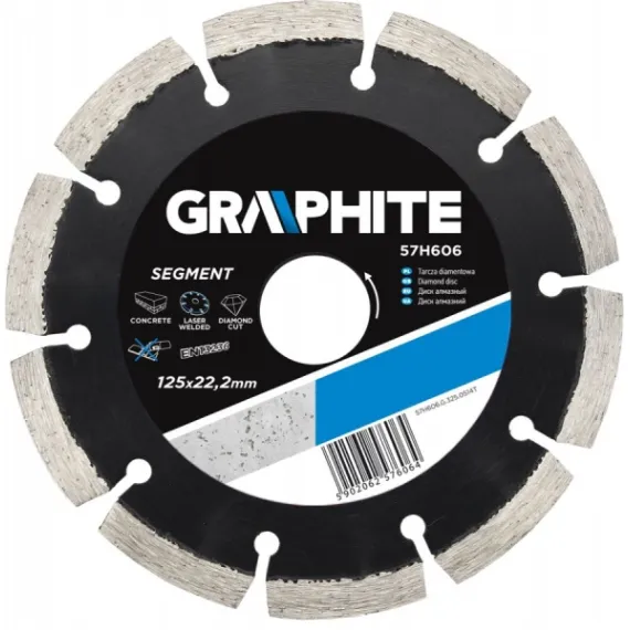 Gyémántvágó Graphite 57h610 230mm szegm lézer