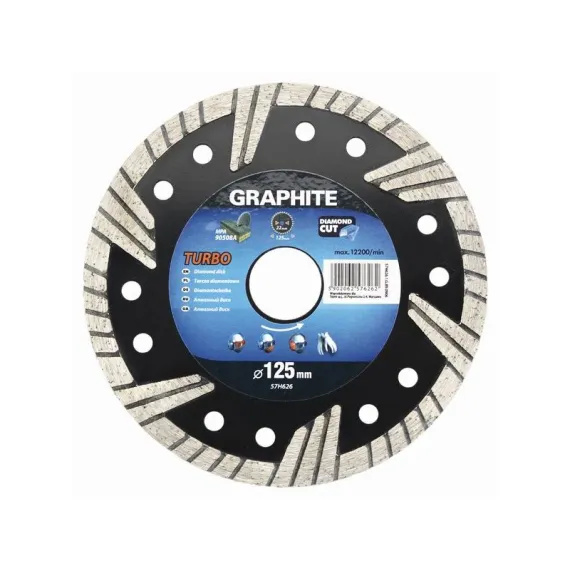 Gyémántvágó Graphite 57h626 125mm turbo