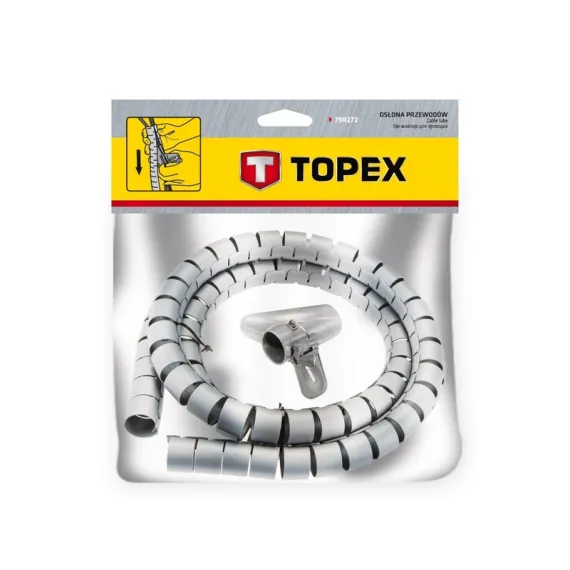 Kábeltartó spirál Topex 79r273 200cm ¤20mm