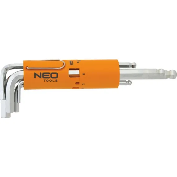 Imbuszkulcs készlet Neo 09-523 8 r 2-10 mm gömbölyű