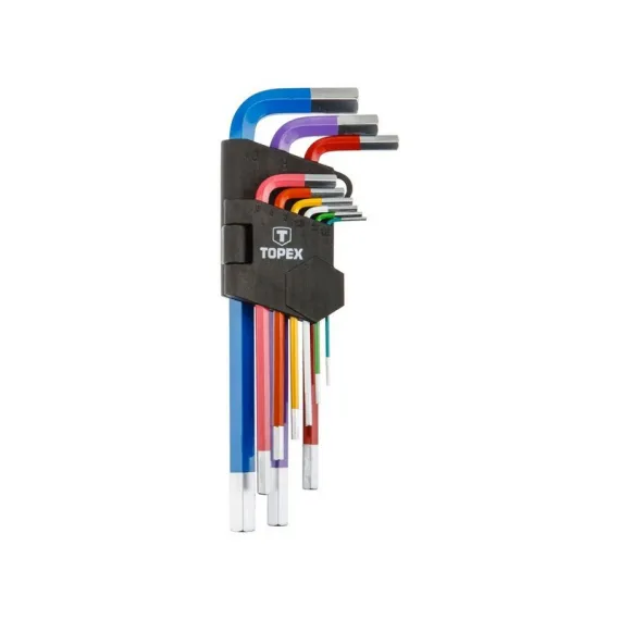 Imbuszkulcs készlet Topex 35d966 9r színes 1,5-10 mm