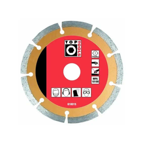 Gyémántvágó Top Tools 61h325 125 mm szegm