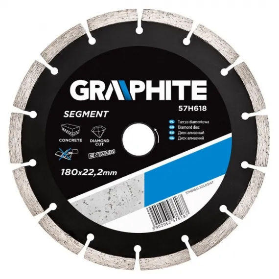Gyémántvágó Graphite 57h618 180mm szegmens