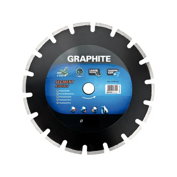 Gyémántvágó Graphite 57h614 350mm szegm lézer