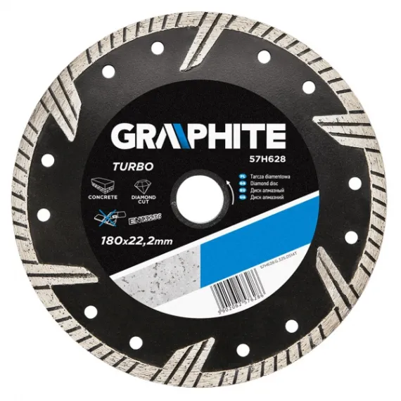 Gyémántvágó Graphite 57h628 180mm turbo