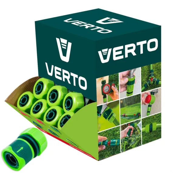 Gyorscsatlakozó Verto 15g732-30 3/4" kétkomp. 30 db-os kisz. kínálódobozban