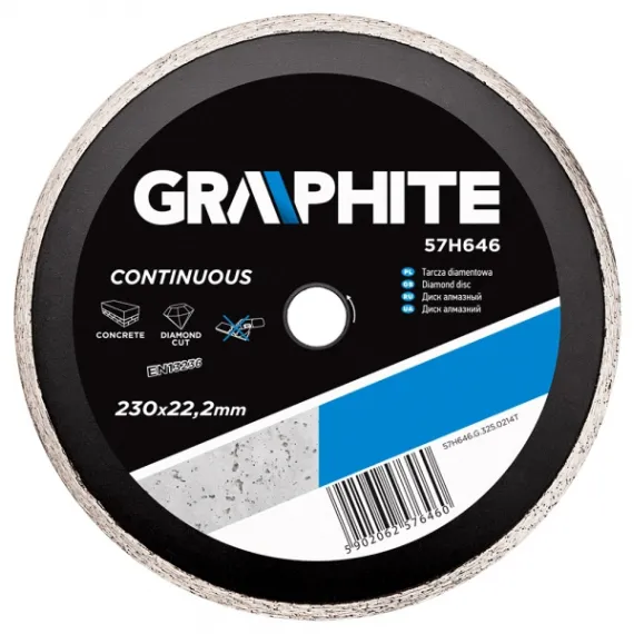 Gyémántvágó Graphite 57h646 230mm vizes