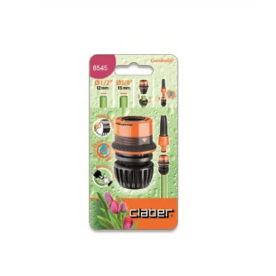 Gyorscsatlakozó Claber 8545 1/2" stop ergogrip, blister