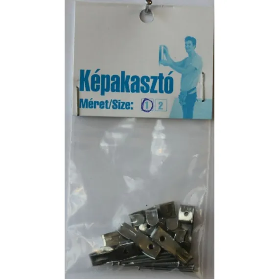 Képhorog 1-es acéltűszeggel/10 db
