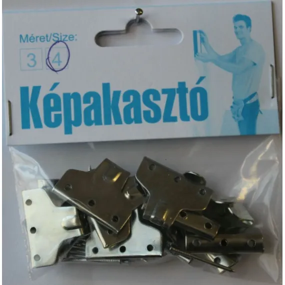 Képhorog 4-es acéltűszeggel/10 db