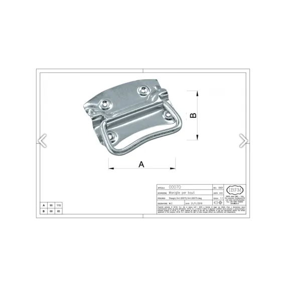 Ládafül IBFM 90 mm horganyzott/6 db