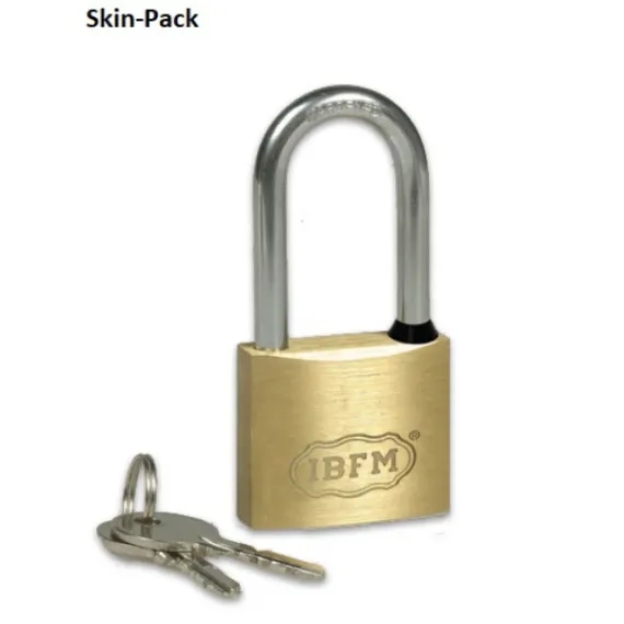 Lakat 40 mm IBFM hosszú kengyeles 2 kulccsal skinp.