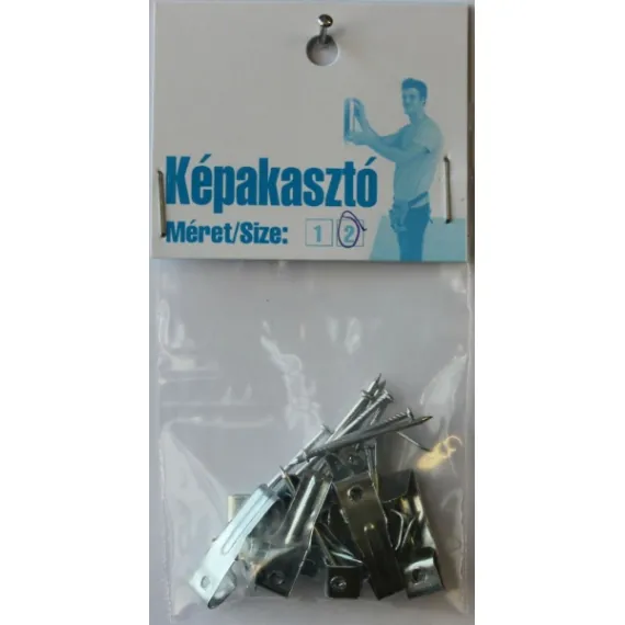 Képhorog 2-es acéltűszeggel/10 db