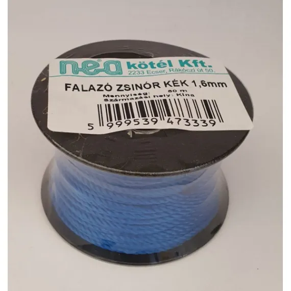 Kőműveszsinór 1.6 mm / 50 m kék