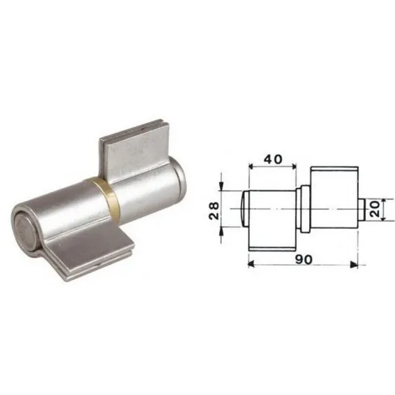 Kivehetőcsapú p.IBFM 90mm egyenes /12db