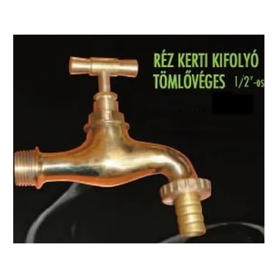 Kerti csap 1/2" réz