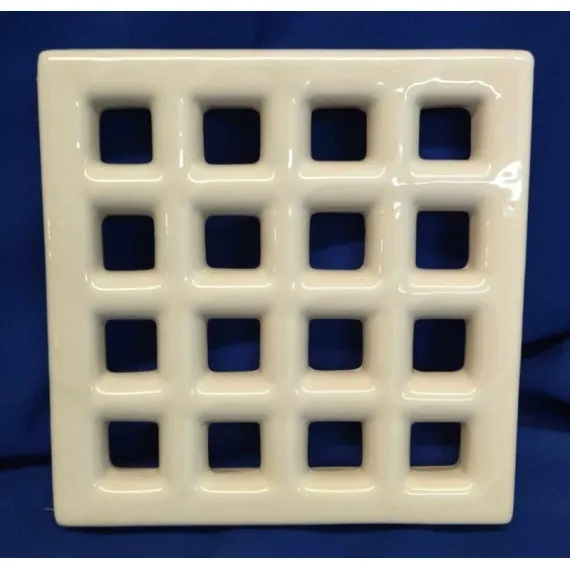 Kerámia szellőző 20x20 cm fehér/10 db
