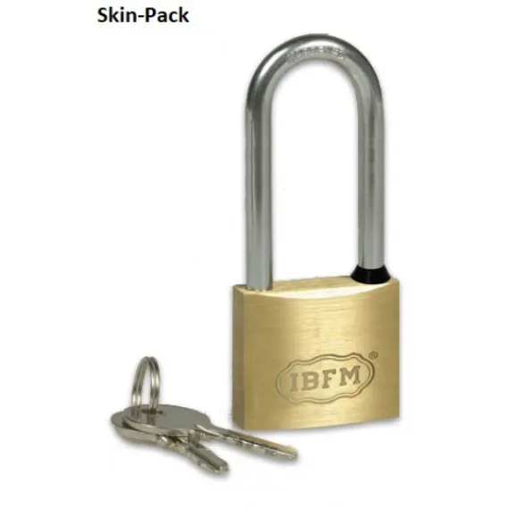 Lakat 40 mm IBFM extra hosszú kengyeles 2 kulccsal skinp.