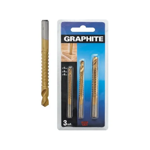 Marófúró készlet Graphite 57h250 3 r