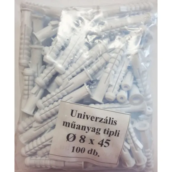 Műanyag dűbel ¤ 8x 45 univerzális/100 db dk