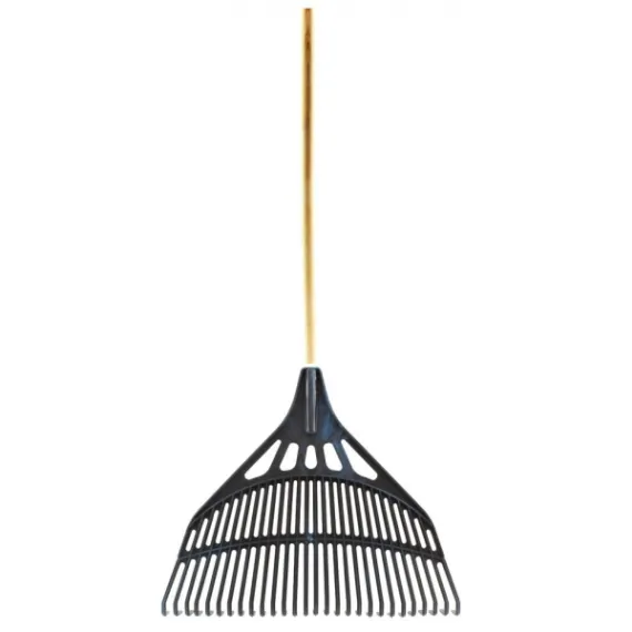 Lombseprű műanyag 66 cm fekete - nyéllel
