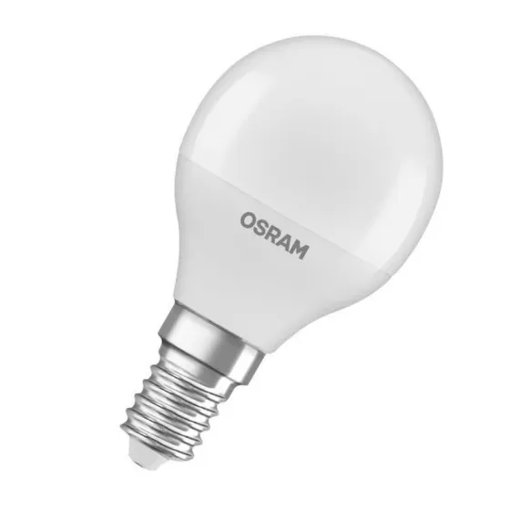 Led kisgömb 4,9w e14 470lm 2700k meleg fehér fényforrás ra80 230v osram