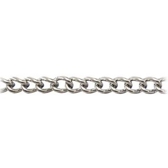 Lánc sila díszlánc dobon páncéllánc nikkel 1,5 mm /25m