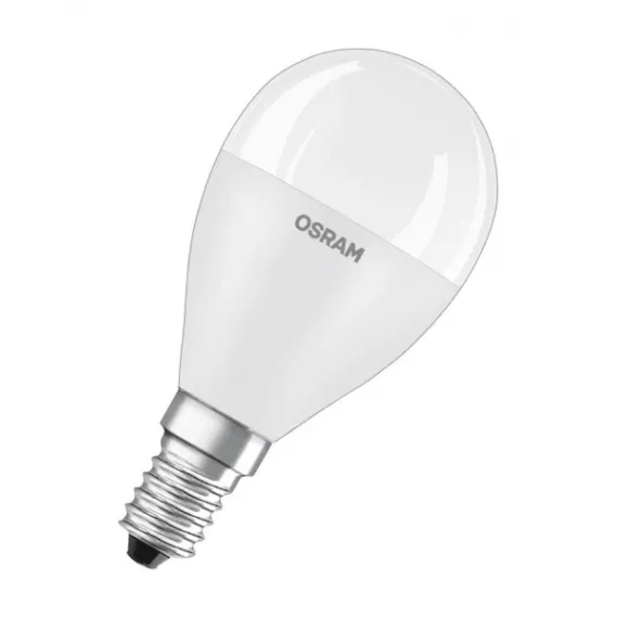 Led kisgömb 7,5w e14 806lm 2700k meleg fehér fényforrás ra80 230v fr matt osram