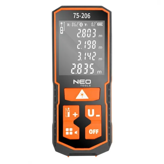 Lézeres távolságmérő Neo 75-206, 100m, ip55