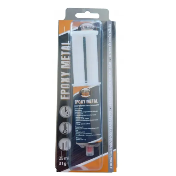 Ragasztó epoxy metál 25 ml 2 komponensű