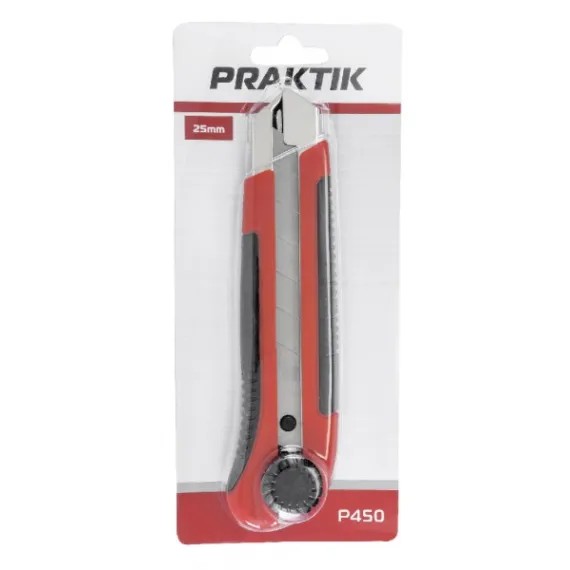 Pvc kés Praktik 25mm fémb.tek.tördelhető pengés/ p450