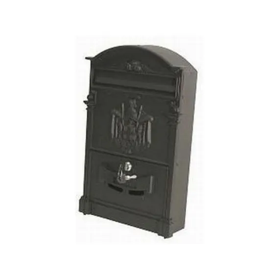Postaláda öntött címeres fekete