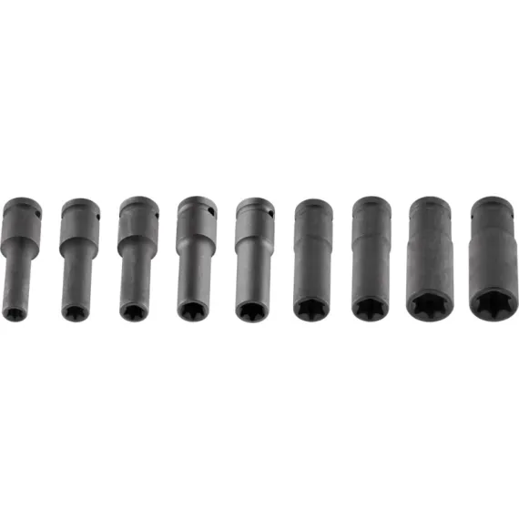 Pneumatikus dugókulcs készlet Neo 12-110 1/2" 9 r hosszú torx e10-24 cr-mo/gépi