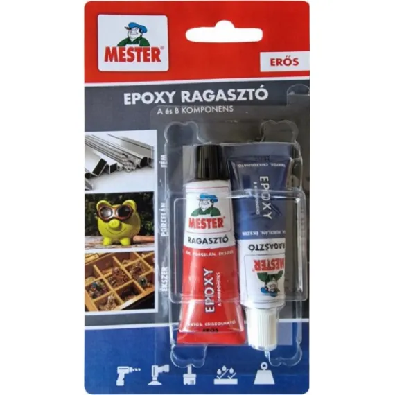 Ragasztó mester epoxy 2x15 ml kétkomponensű