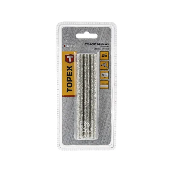 Ragasztópatron Topex 42e182 6r 100mm szürke