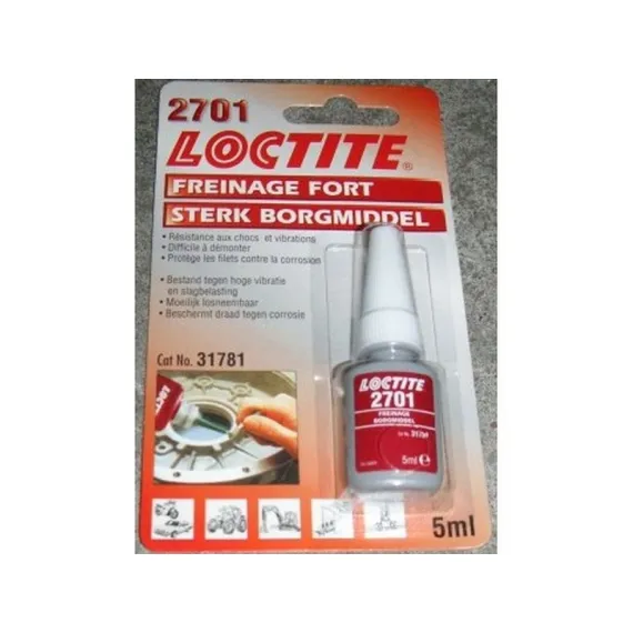 Ragasztó csav-csapágyragasztó loctite 2701/5 gr